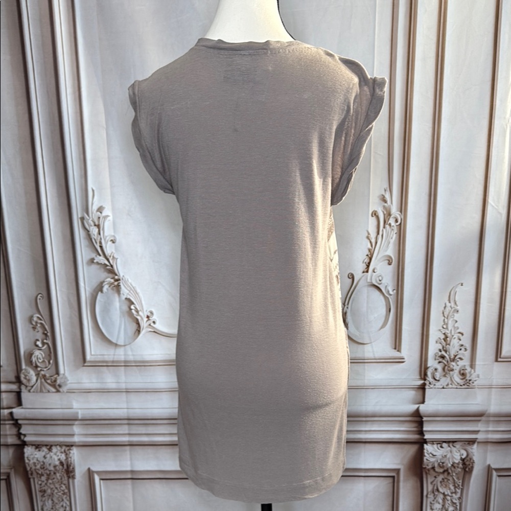 3.1 Phillip Lim Brown Sleeveless Ruched Blouse - Picture 3 of 5